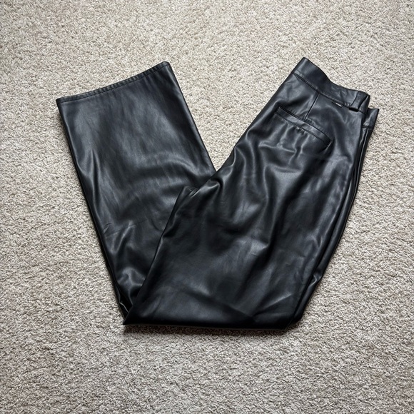 MOTHER Pants - MOTHER Tunnel Vision Pleated Faux Leather Pants